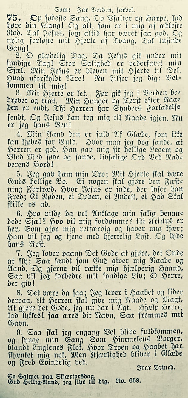 Salmen "Op sødeste sang"