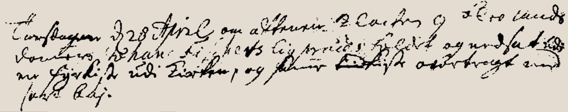 Uddrag fra Nykøbing kirkebog, 1718